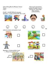 Đề kiểm tra học kỳ 2 môn Tiếng Anh Lớp 5 - Trường TH Đông Bắc Ga